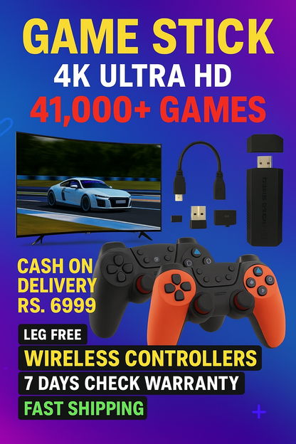 X2 PRO 64GB – 35,000+ Games | 4K Game Stick | 3D Retro Video Game Console